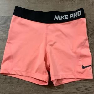 Pink Nike Pro’s Spandex